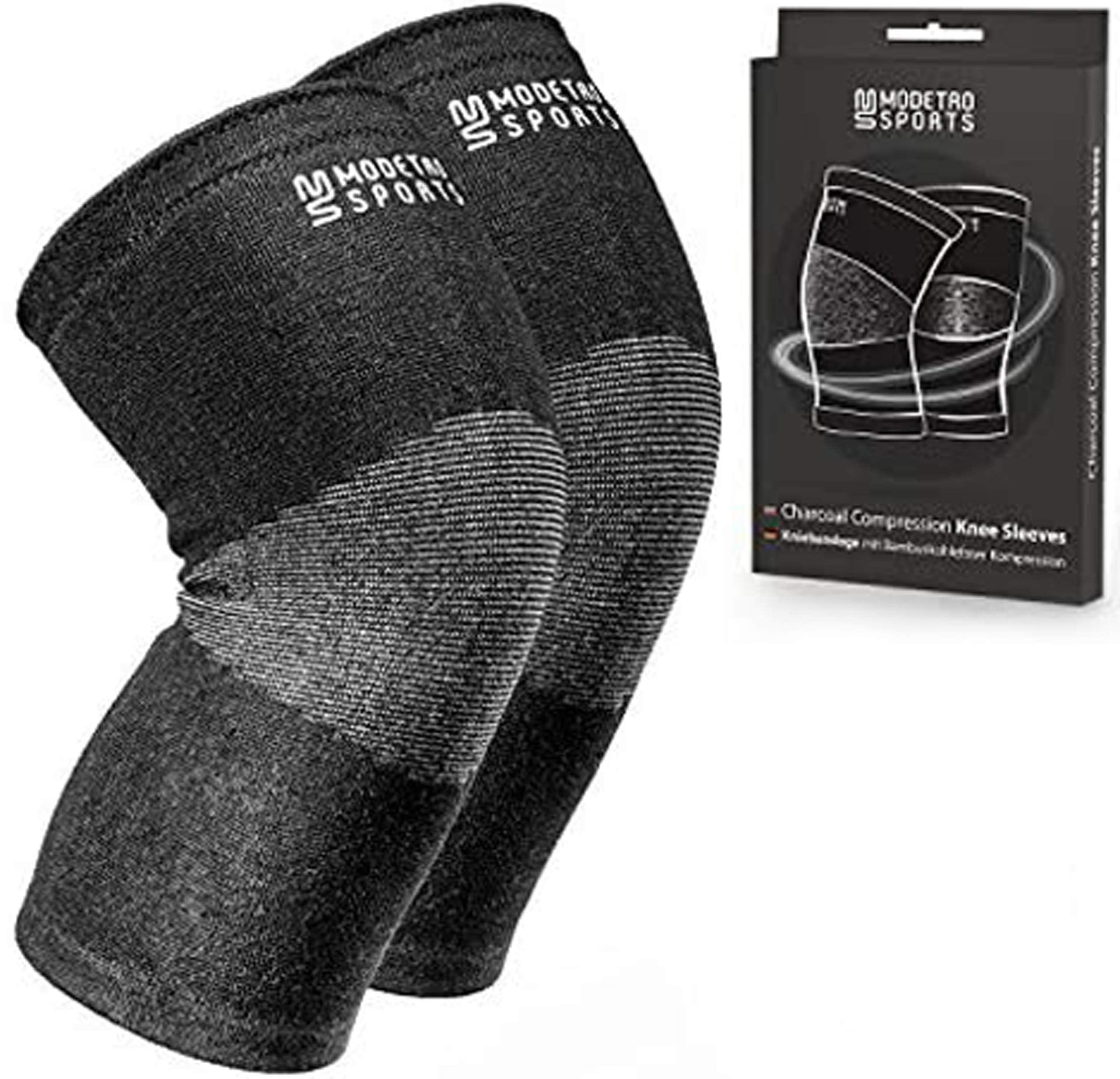 Modetro Sports Modetro Sports Knee Compression Sleeve - Knee Support Compression Sleeve Brace for Men Women - Knee Brace for Runner Weight Lifting Knee Sleeve