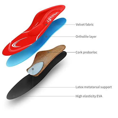 walkomfy Walkomfy Pain Relief Orthotics, Plantar Fasciitis Arch Support Insoles Shoe Inserts for Maximum Support/All-Day Shock Absorption/Designed for Men and Women 25cm