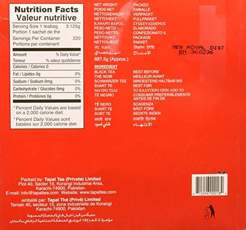 Tapal Danedar Tapal Danedar 2 Cup Round Tea Bags 220ct, (687.5g)