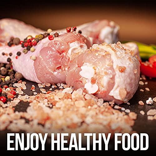 Himalayan Chef Himalayan Chef Salt & Pepper Grinder Variety Pack (Pink Salt, Black Peppercorn, Onion Salt, Garlic Salt), 1 Count(Pack of 4)