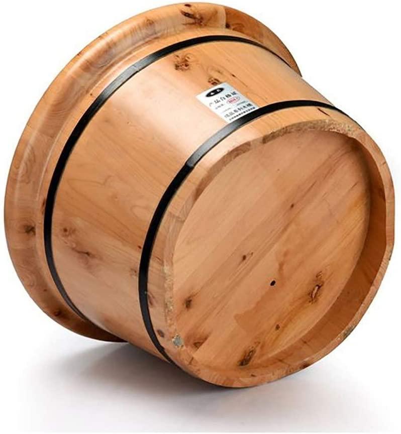Katzowen Katzowen Wooden Foot Washing Massage Foot Bath Barrel,Foot Tub for Soaking Feet Massager with Lid Foot Spa Bath Massager