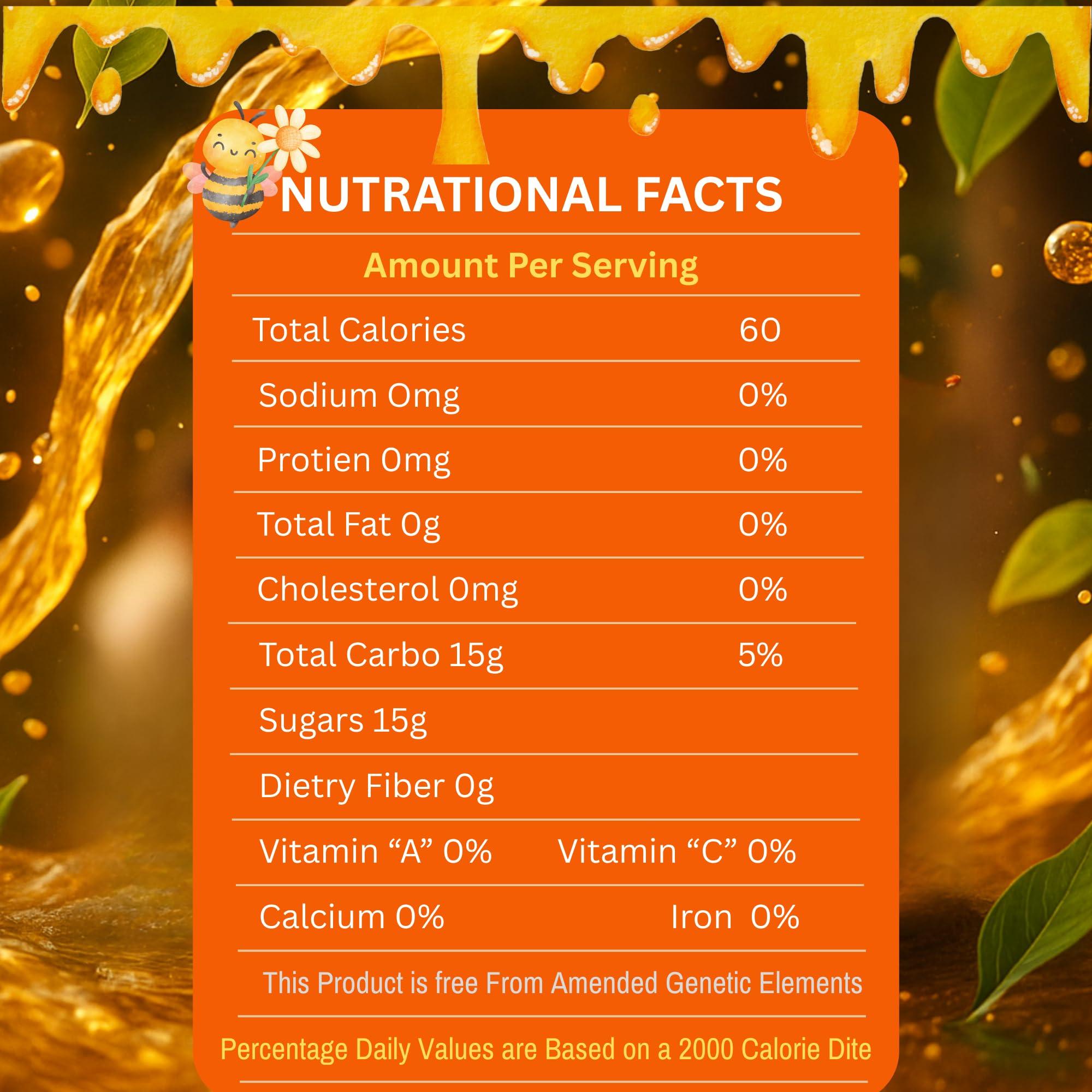 A KHAN EL ASSAL KH IMPORT-EXPORT ZIAD DABLIZ Organic Natural Honey infused with Natural Jelly, Honey Bee Pollen & 100% Mixed Natural Herbs (Large Pack of 24 Sachets 10Gram Each)