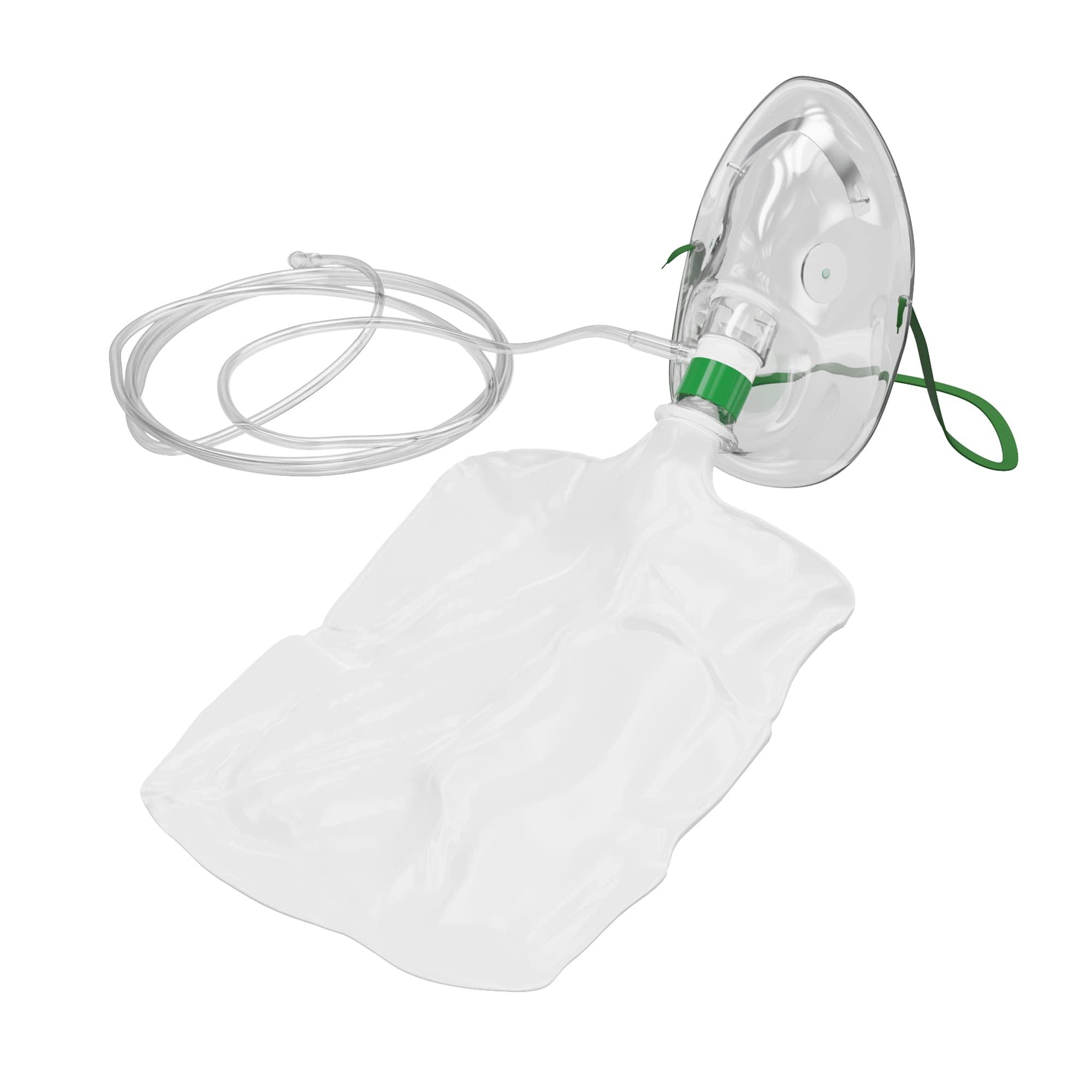 Endure Industries Endure Ind Elongated Non-Rebreathing Oxygen Mask,(Case of 30), Rebreather Oxygen Mask Adult Size
