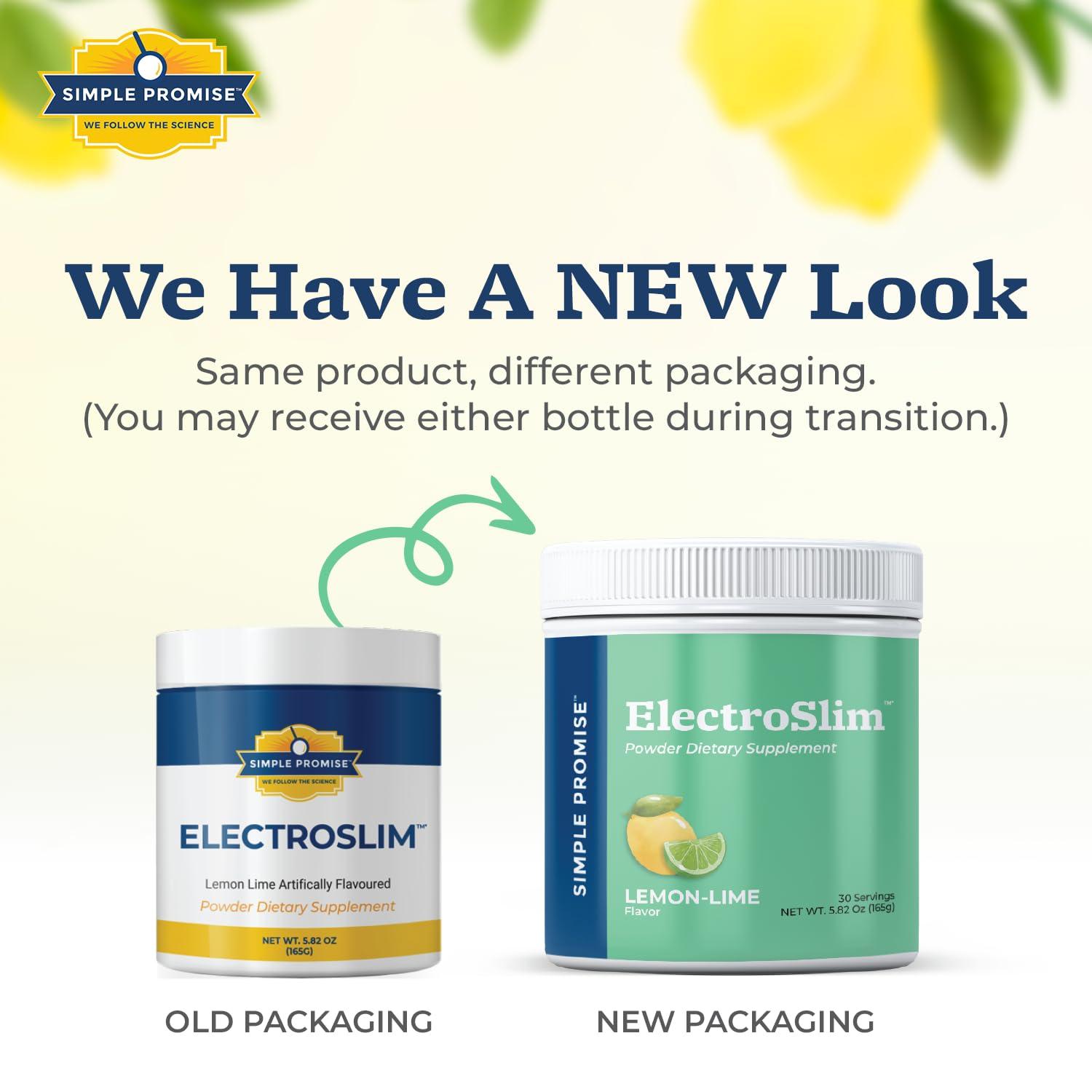 Simple Promise Simple Promise ElectroSlim - Sugar-Free Electrolyte Powder Hydration Support with Essential Electrolytes - No Sugar Formula for Daily Energy Balance - Lemon Lime Flavor