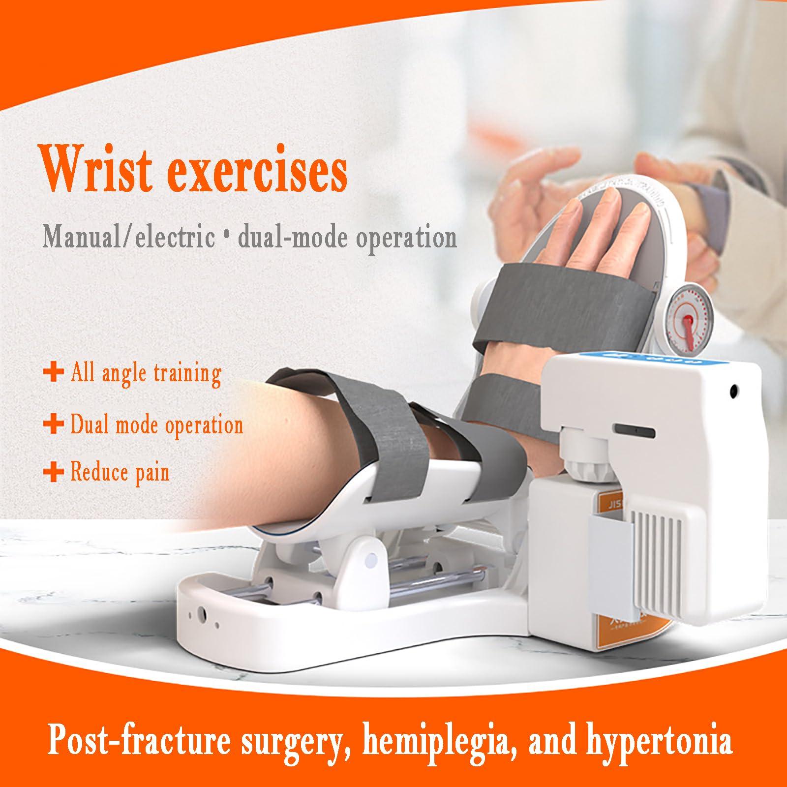 STMKB Wrist Joint Rehabilitation Training Device, Physiotherapy Auxiliary Equipment for Stroke and Hemiplegic Hand Fractures, Static Traction Technology + Manual/Electric Dual Mode