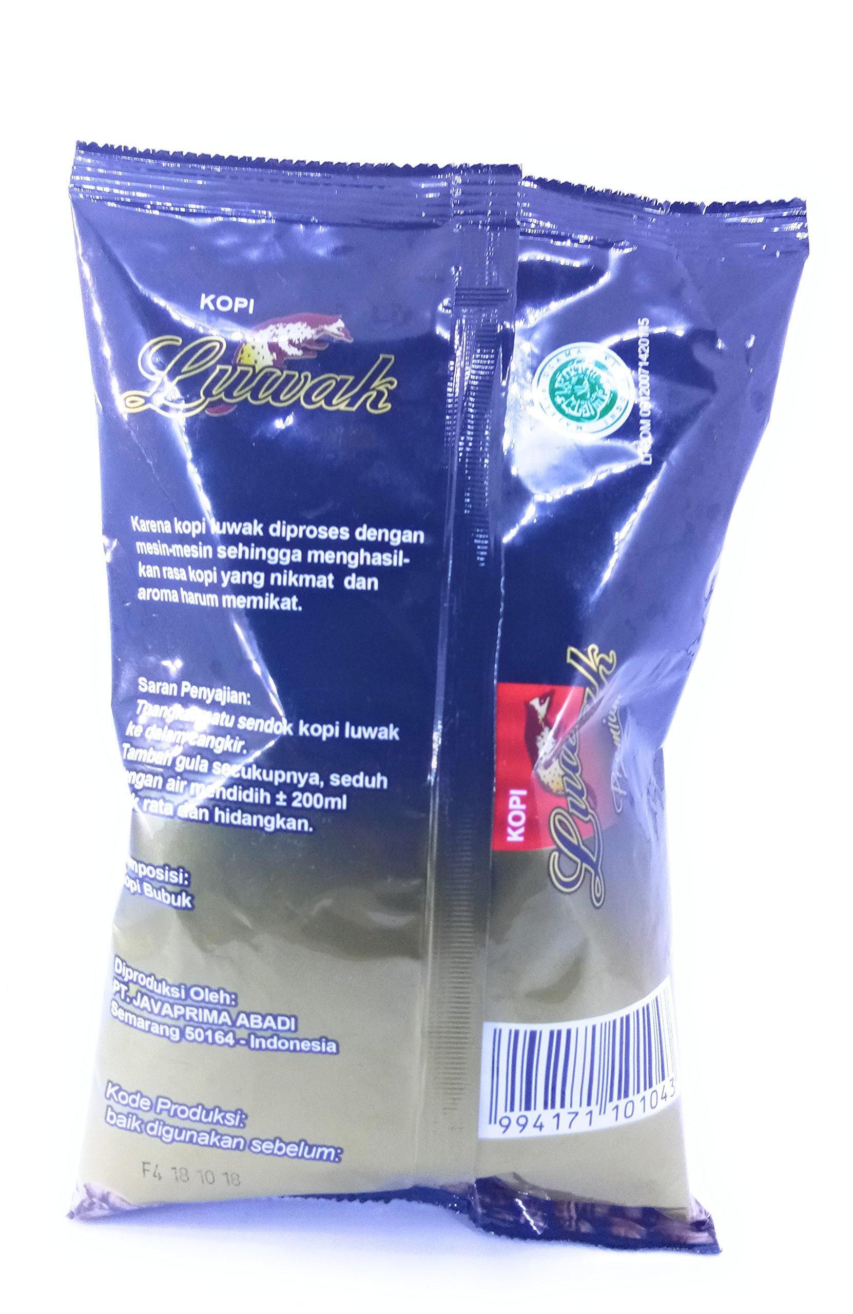 Luwak Brand Luwak Kopi Premium - Ground Coffee, 165 Gram (Pack of 3)