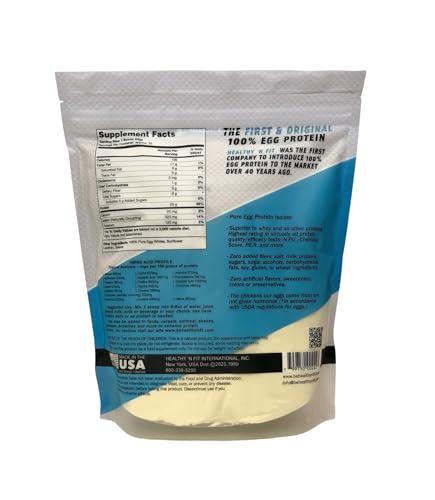 Healthy 'N Fit Healthy \'N Fit - 100% Egg Protein (unflavored & unsweetened) Natural, 2 lb Bag, Just Egg Instant Dried Egg Whites: Great for Baking and Mixing.