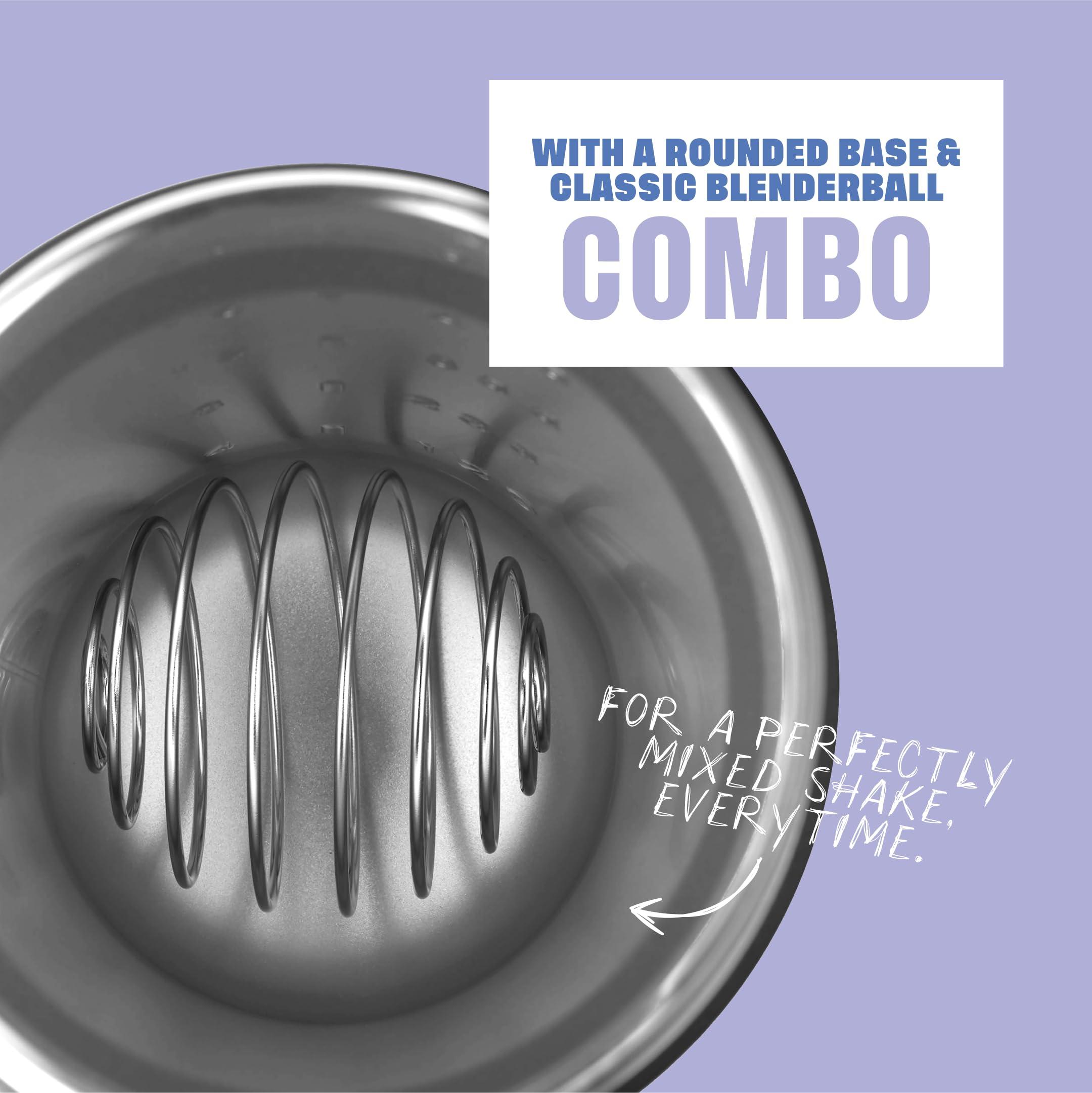 BlenderBottle BlenderBottle Strada Sleek Insulated Stainless Steel Water Bottle with Wire Whisk, 25-Ounce, Lavender Ombre (Pack of 1)