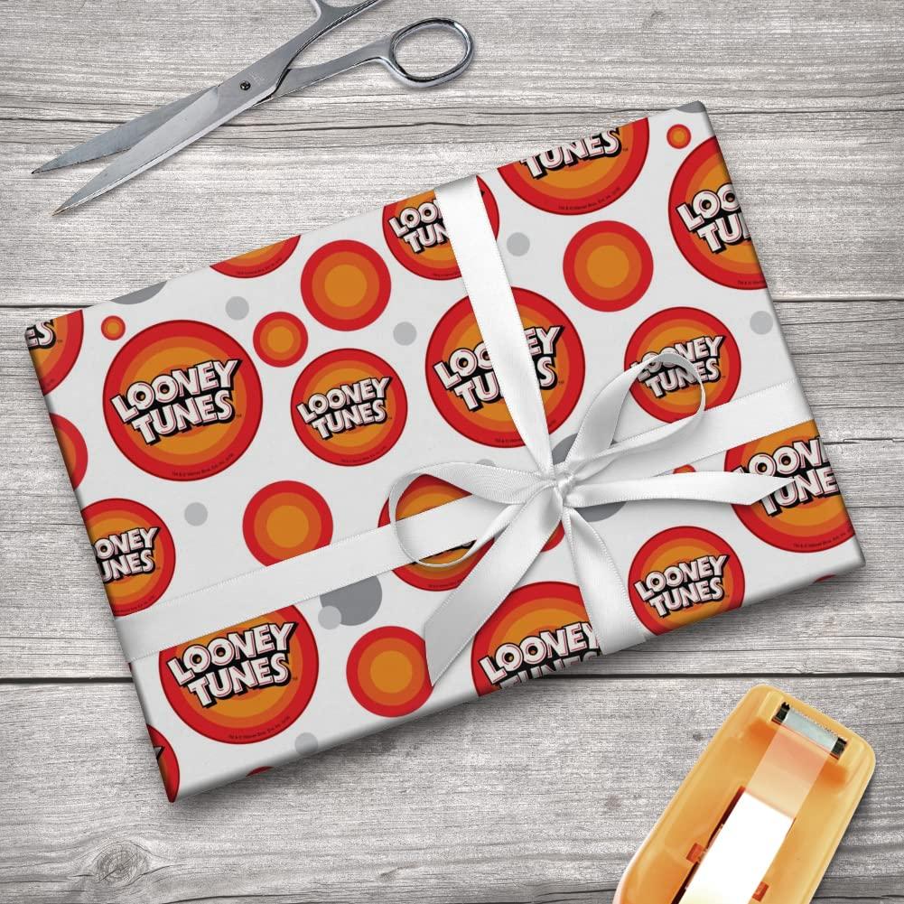 GRAPHICS & MORE GRAPHICS & MORE Looney Tunes Logo Gift Wrap Wrapping Paper Roll