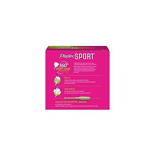 Playtex Playtex Sport Unscented, Super Plus, 36 Plastic Tampons (Pack of 2)