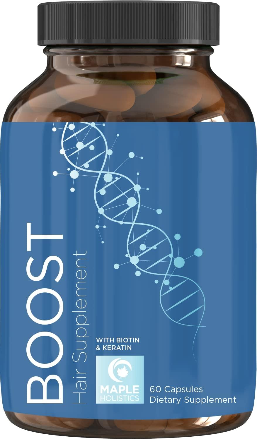 Maple Holistics Volumizing Shampoo and Conditioner Set with Biotin for Hair Growth - For Women and Men