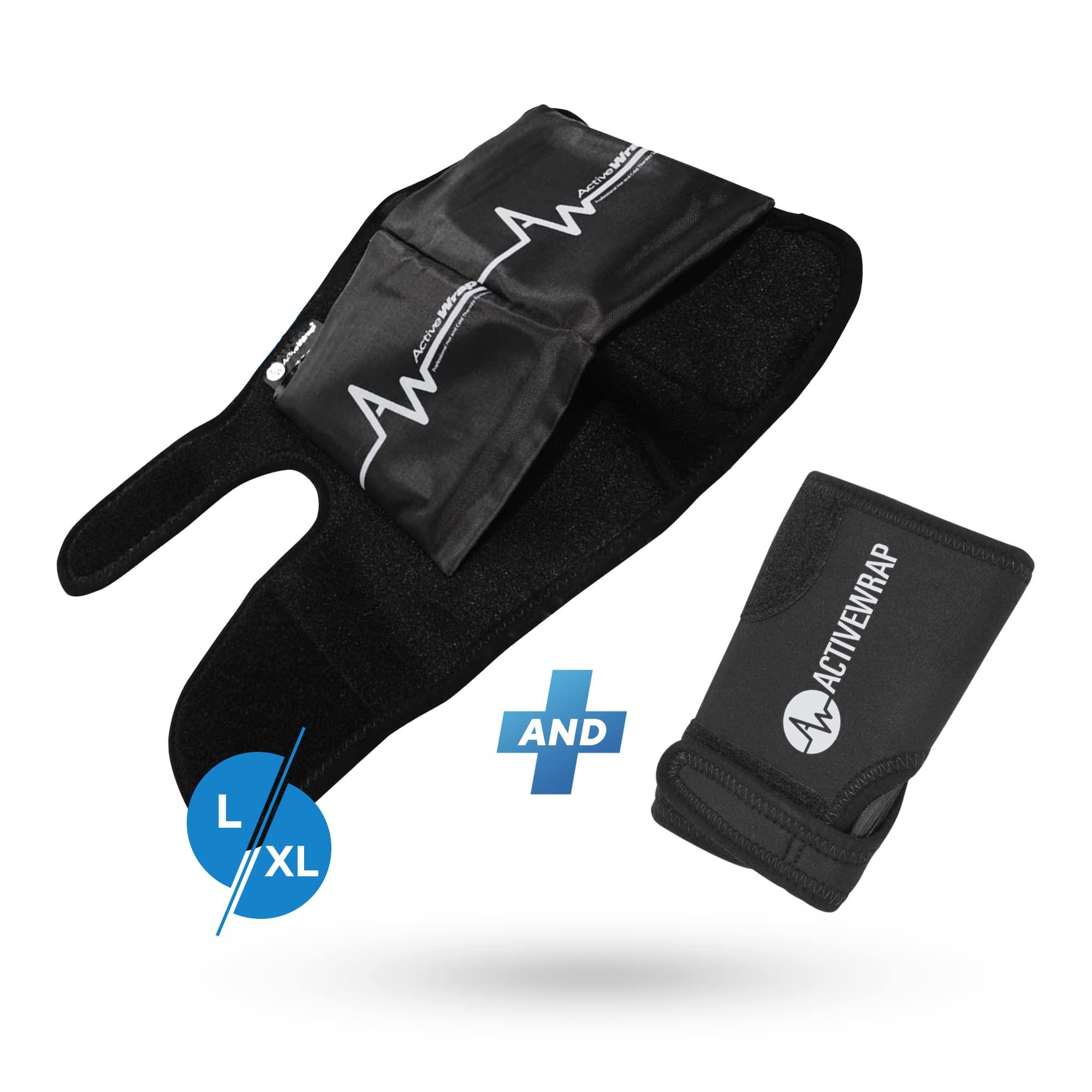 AW ACTIVEWRAP ActiveWrap Foot and Ankle Ice Pack and Hand & Wrist Ice Pack Wrap With Reusable Hot & Cold Packs