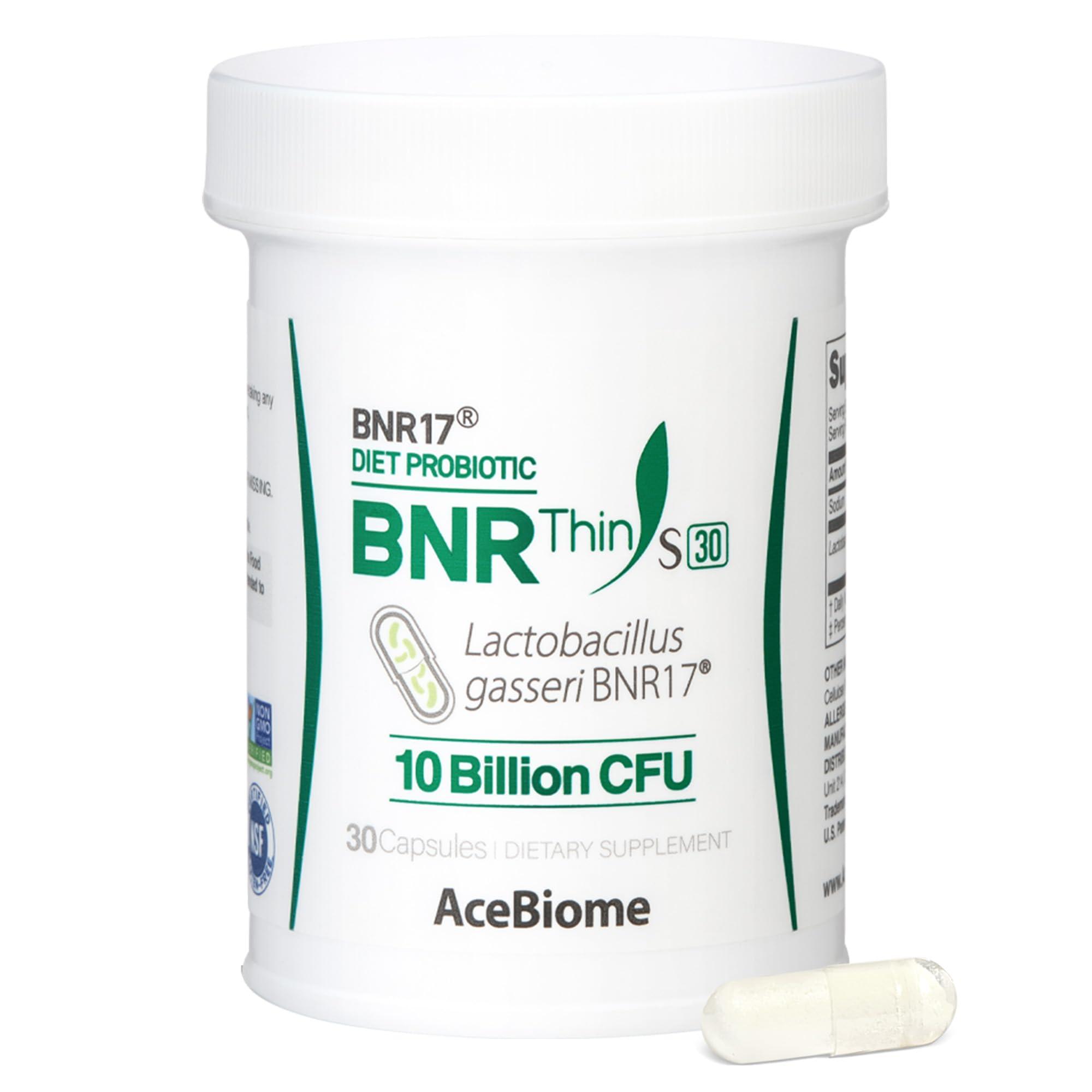 AceBiome AceBiome BNRThin S30, Lactobacillus Gasseri BNR17, 10 Billion CFU Guaranteed, 30Capsules
