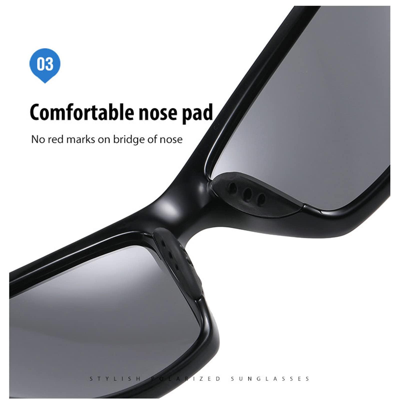 willochra Bifocal Sunglasses for Men Women Wrap Around Reading Sun Tinted Glasses with Readers Cycling Driving Reader Sunglasses (2PCS-black red&white, 1.5, multiplier_x)