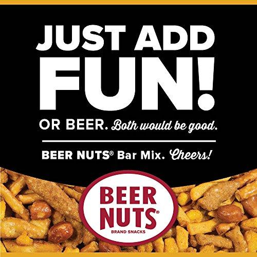 BEER NUTS BEER NUTS Original Bar Mix - 9oz Resealable Can, Pretzels, Cheese Sticks, Sesame Sticks, Roasted Corn Nuts, and Original Peanuts