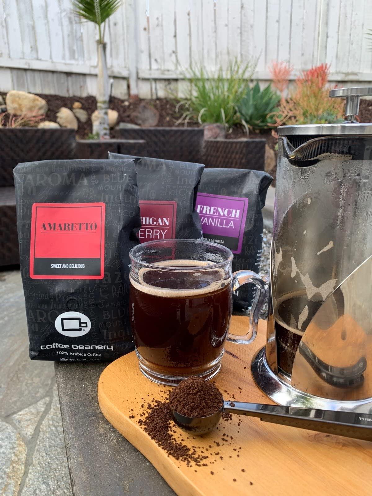 Coffee Beanery Michigan Cherry Coffee by Coffee Beanery | 12oz Flavored Coffee Ground Medium Roast Coffee | 100% Specialty Arabica Coffee Ground | Gourmet Coffee | Flavored Coarse Ground Coffee Medium Roast