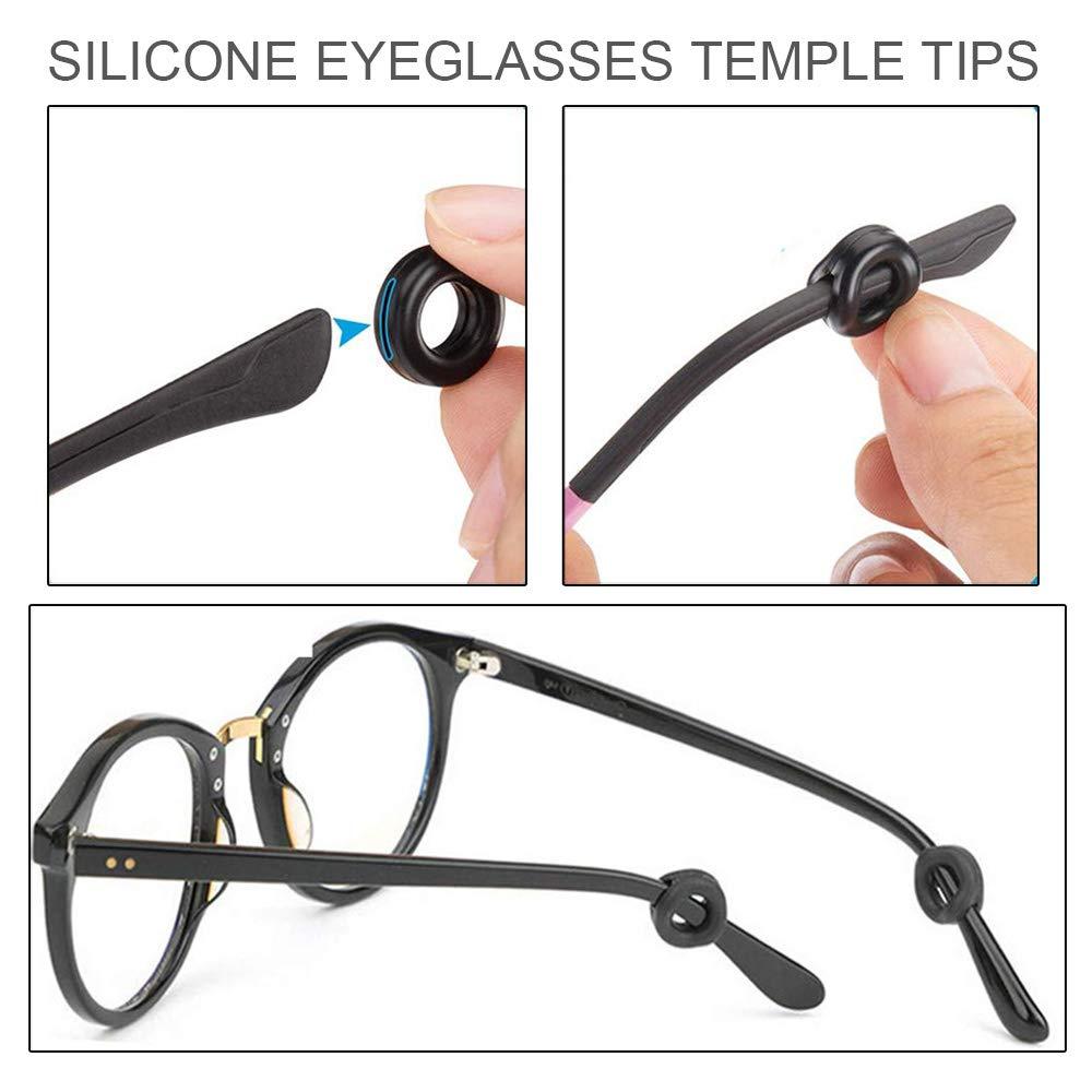 GIRCSS Anti-Slip Eyeglass Ear Grips Hook, 10 Pairs Ear Hooks for Glasses