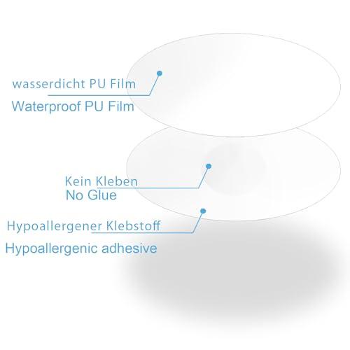 GTAGKOMMEN Sensor Covers for Libre 3, Waterproof-40 Pack Freestyle Adhesive Patches, Transparent Precut CGM Overpatch Tape Lasting to 14 Days Protect Your Sensor, Without Hole & No Glue On The Center -GTAGKOMMEN