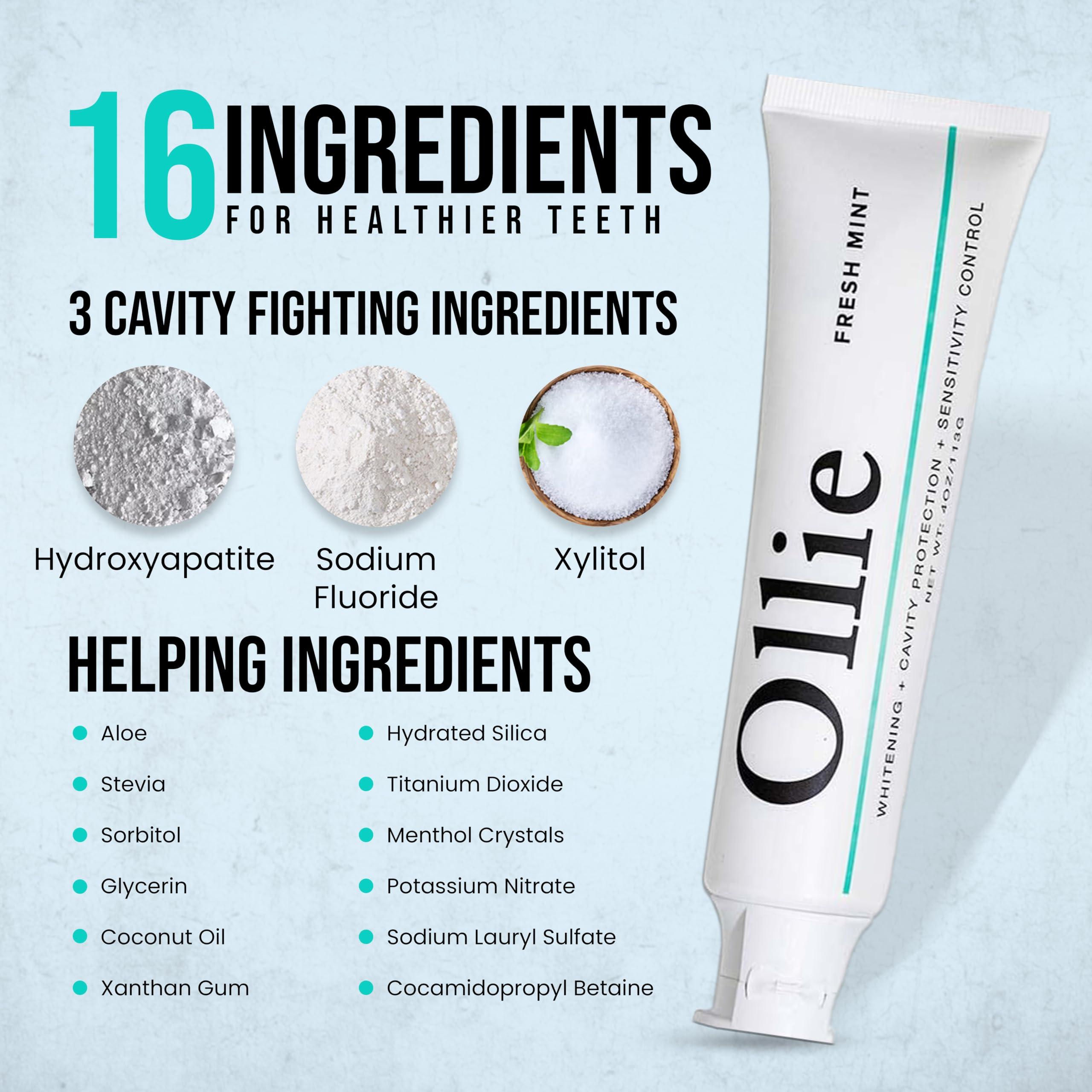 Ollie Ollie Fresh Mint Toothpaste 4oz