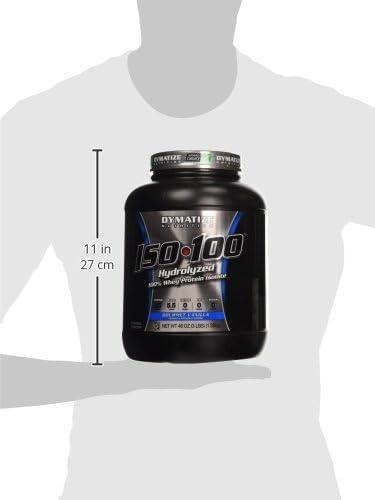 Dymatize Dymatize ISO 100 Whey Protein Powder Isolate, Gourmet Vanilla, 3 lbs