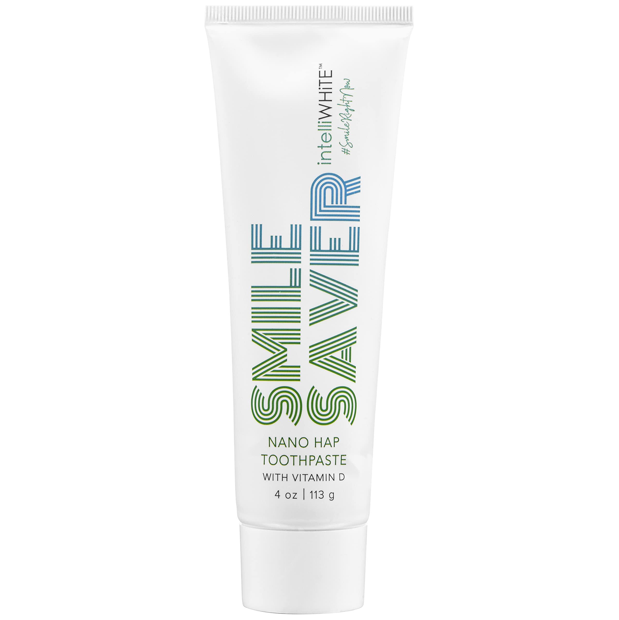 Intelliwhite Smile Saver Nano-Hydroxyapatite (Nano-HAP) & Vitamin D Fluoride-Free Toothpaste with Xylitol; Helps Deposit Minerals to Tooth Surface