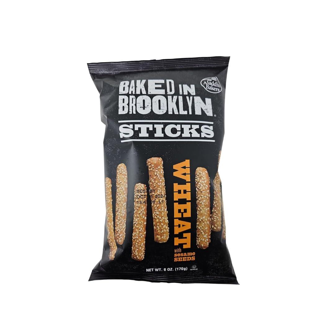 Generic Generic Variety Pack Baked in Brooklyn - 4 Flavors of Pita Chips, 4 Flavors of Sticks, 2 Flavors of Flatbread - Healthy Snacks - 6 oz Each, 10 Pack - Perfect for Parties & On-the-Go