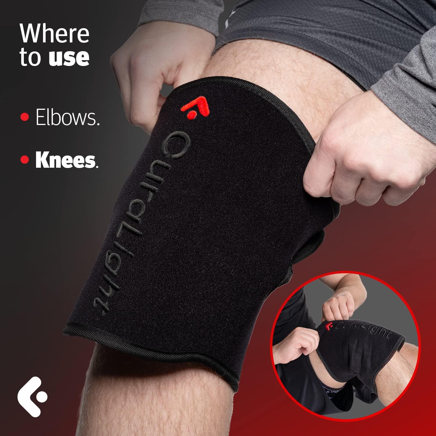 CURALIGHT CURALIGHT Red Light Therapy for Joints - LED Infrared and Red Light Therapy Belt for Joint, Knee and Elbow. Pain Reliever Red Light Joint Therapy Equipped. Rechargeable with Powerful LEDs 660nm 850nm