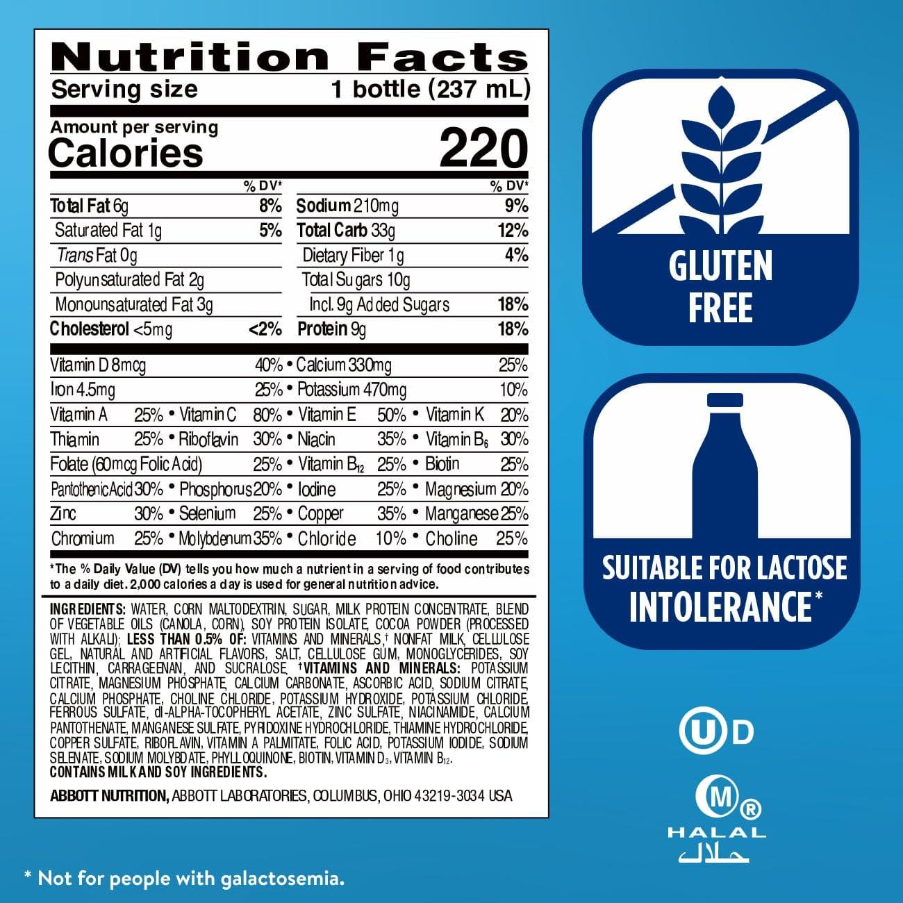 Ensure Original Ensure Original Nutrition Shake with 9 grams of protein, Meal Replacement Shakes, Milk Chocolate, 8 fl oz, 24 Count