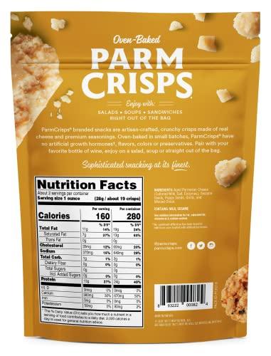 Parmcrisps ParmCrisps - Everything Cheese Parm Crisps, Made Simply with 100% REAL Cheese | Healthy Keto Snacks, Low Carb, High Protein, Gluten Free, Oven Baked, Keto-Friendly | 1.75 Oz (Pack of 6)