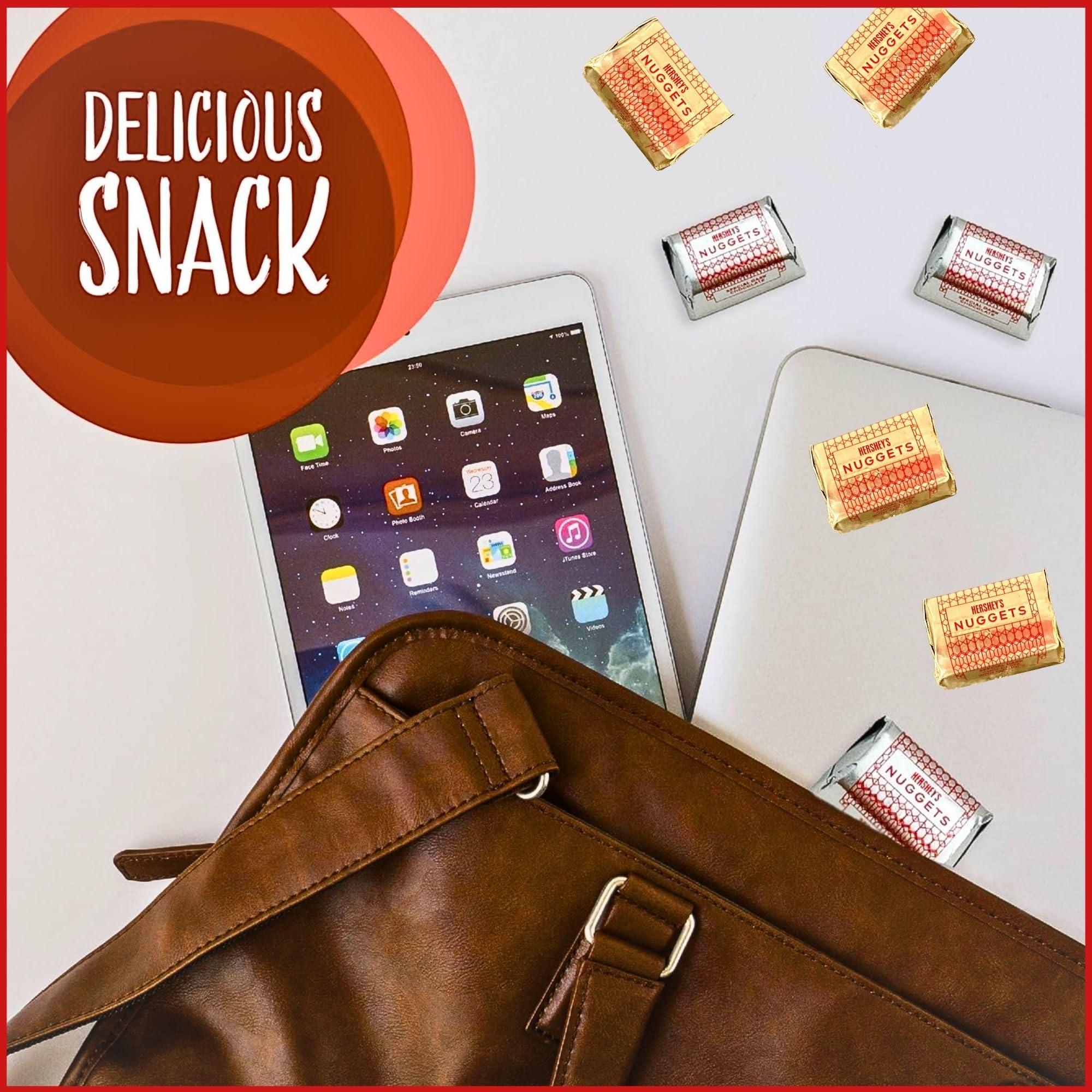 V RIVER FINN Hershey Chocolate Nuggets, Individually Foil Wrapped, Bulk, Great For Holidays, Gits, Baking and More (Dark Choclate & Dark Chocolate with Almonds Mix, 2 Lbs.)