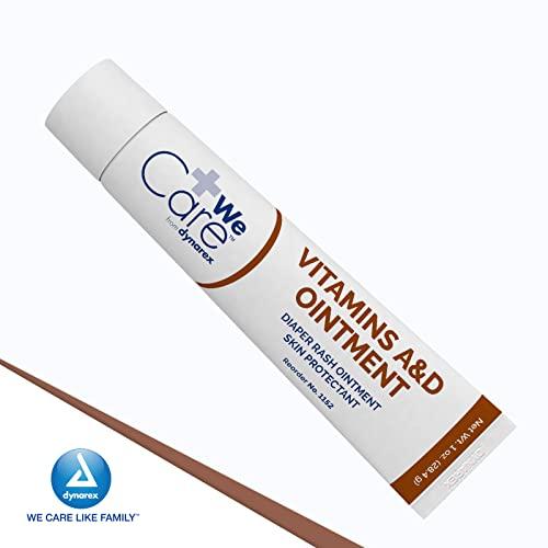 Dynarex Dynarex Vitamins A & D Ointment, Ointment with Vitamin A and Vitamin D for Body Chaffing, Diaper Rash, Cuts, White, 1 oz. Tube