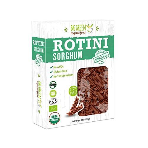 Big Green Organic Food Big Green Organic Food- Organic Sorghum Rotini, 8.8oz, Gluten-Free, Non-GMO, Vegan (1)