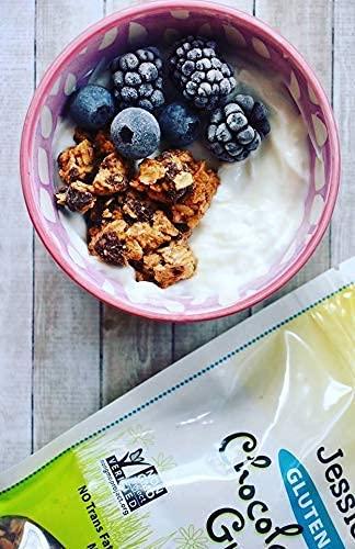 Jessica's Natural Foods Jessica's Natural Foods Gluten-Free Chocolate Chip Granola 11 oz. - All-Natural Granola, Non GMO Breakfast Cereal and Snack, Certified Gluten Free - Chocolate Chip