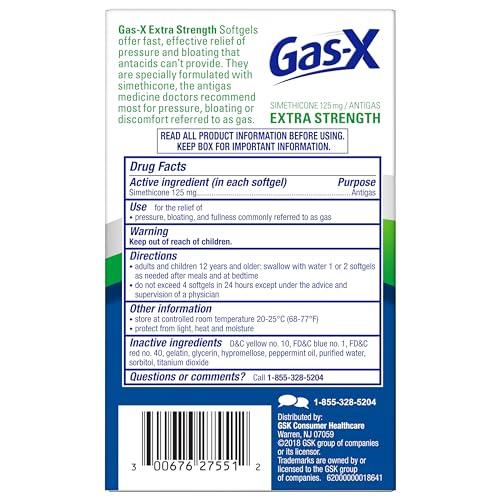 Gas-X Gas-X Extra Strength Gas Relief Softgels with Simethicone 125 mg - 50 Count (Pack of 2)