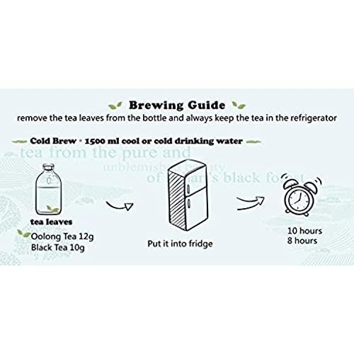 Atlatac 1.7oz Handpicked Loose Leaf Black Forest Winter Harvest Tea Lotus Flower Gift Box Set