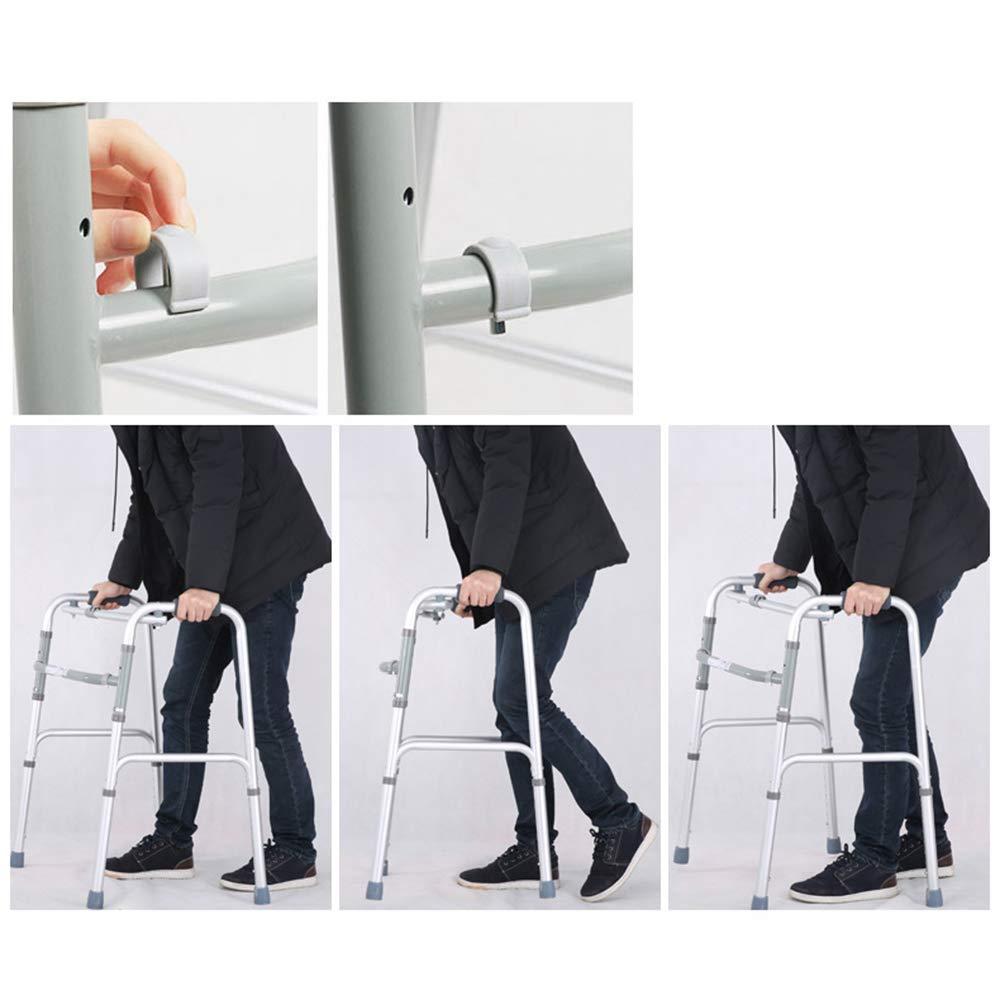 GFFFFFFJJJJJJJJJJJ Folding Rollator Four-Legged Walker for The Elderly Four-Legged Cane Sitting Bath Board + Potty + Casters Stainless Steel Auxiliary Walker