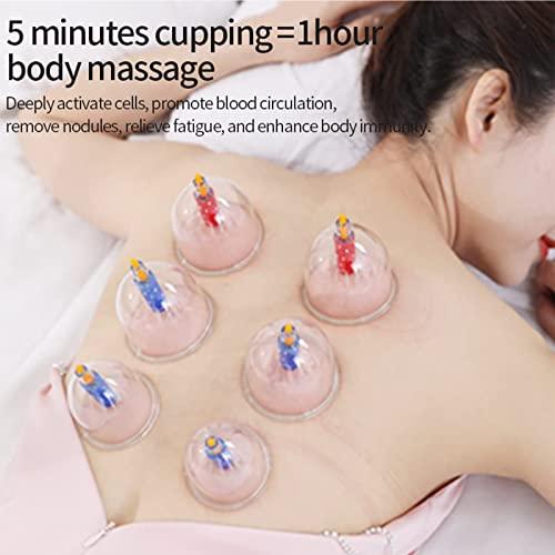 carezoe Cupping Therapy Set, 24Pcs Professional Chinese Acupoint Massage Therapy Cups with Vacuum Pump/Removable Magnetic Column, Hijama Physical Biomagnetic Cupping Kit (Standard 24Pcs)