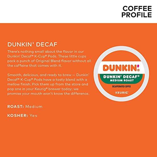 Dunkin' Donuts Dunkin\' Donuts Decaf Keurig Single-Serve K-Cup Pods, Medium Roast, Box of 44 K-Cup Pods