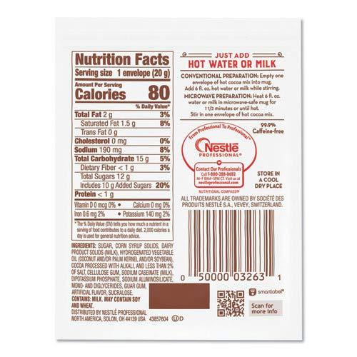 Nestle Nestle Rich Hot Cocoa Beverage Mix, 0.71 Ounce -- 300 per case.