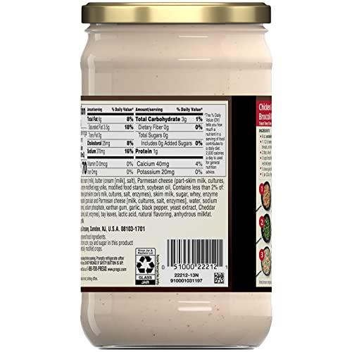 Prego Prego Homestyle Alfredo Pasta Sauce, 22 oz Jar (Pack of 6)