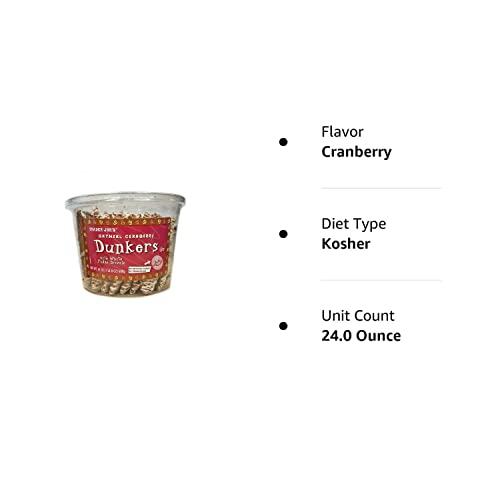 TJ's Trader Joe's Oatmeal Cranberry Dunkers with White Fudge Drizzle (24oz) 1 LB 8 oz
