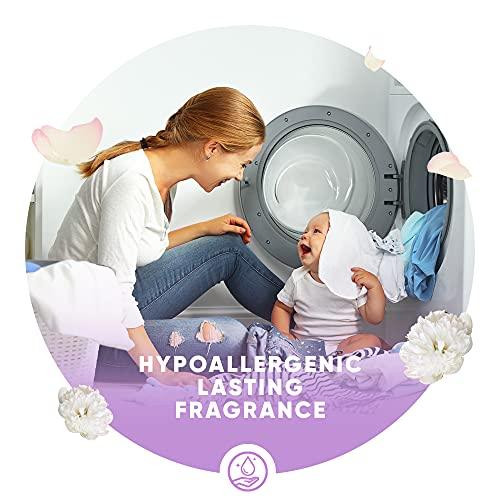 ENSUEÑO Ensueño - Baby Hypoallergenic Liquid Laundry Fabric Softener, Baby Powder Scent - 22 Fl Oz And 13 Laundry Loads Per Bottle, Pack Of 12, 156 Total Loads