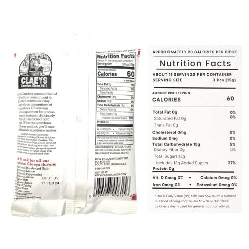 Gosu Toys Claeys Old Fashioned Hard Candies Raspberry (2 Pack) with 2 Gosutoys Stickers