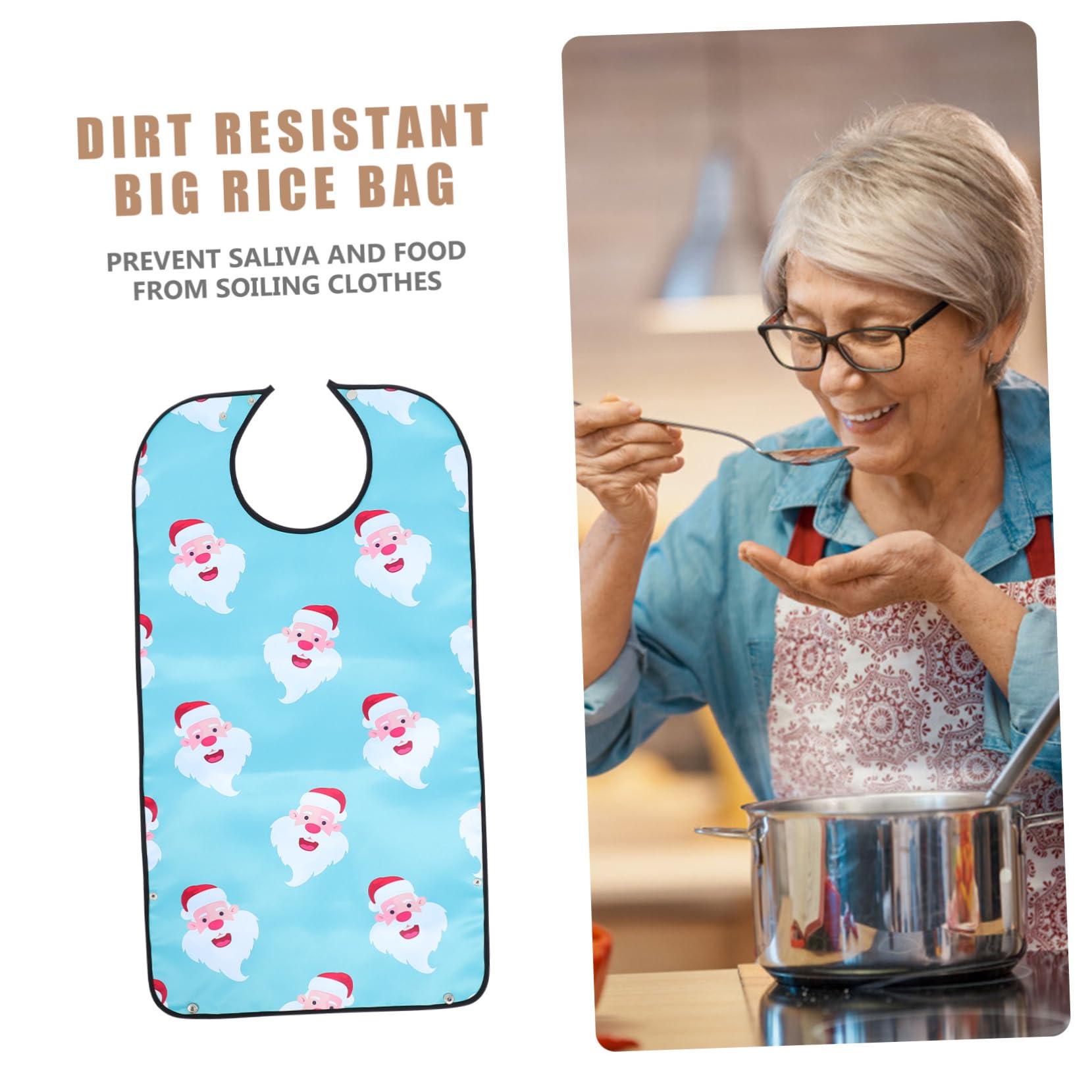 Healeved Healeved 2 Pcs Elderly Bib Men and Women Bib Silicone Bibs for Babies Dinner Bibs Adult Bibs for Women Mens Aprons Practical Eating Bib Senior Bibs Miss Clothing Polyester Water Proof