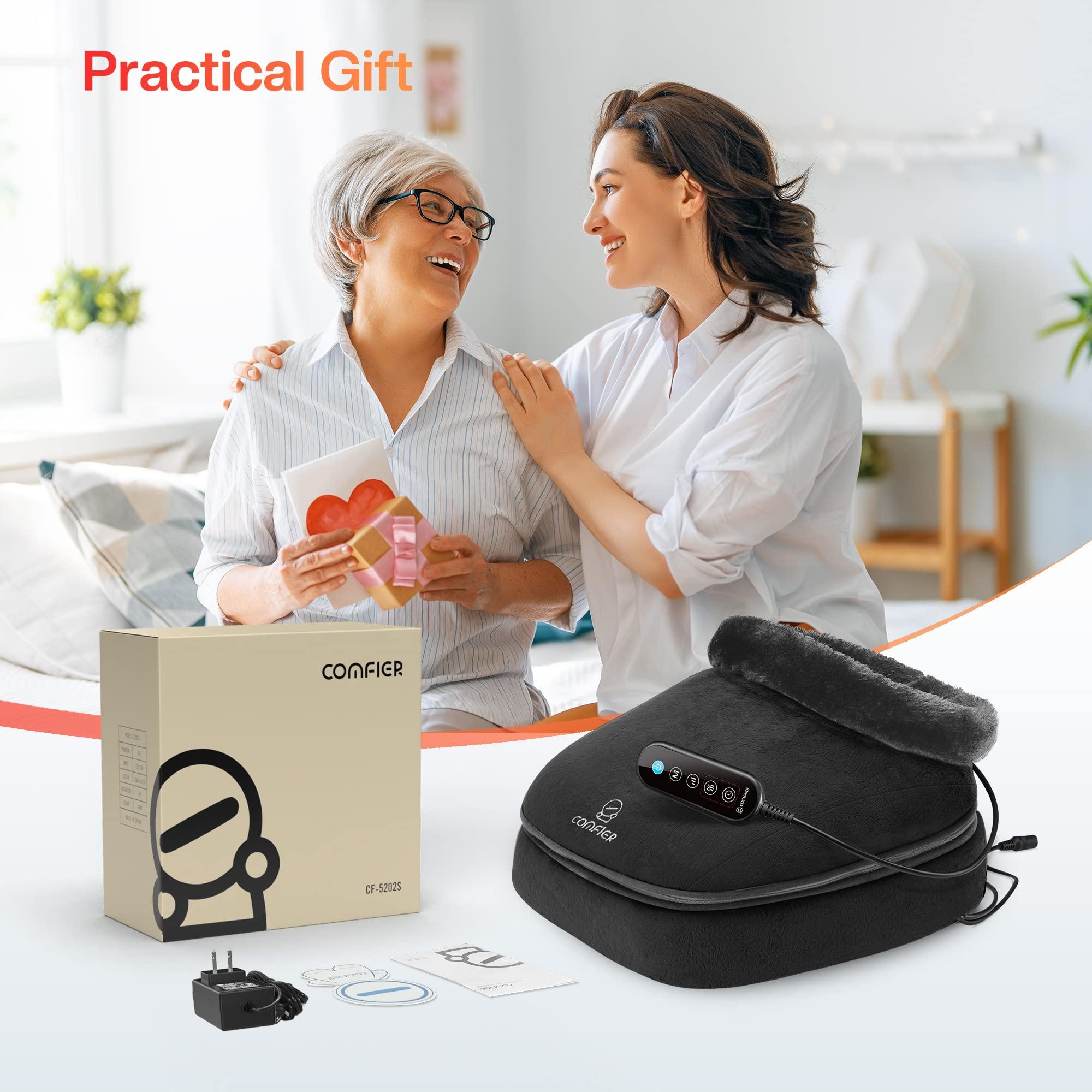 COMFIER COMFIER Foot Massager with Heat, Electric Foot Warmer for Women,Men, Shiatsu Feet Massager Machine for Plantar Fasciitis,Neuropathy, 2-in-1 Foot & Back Massager, Foot Heater,Valentine\'s Day Gift