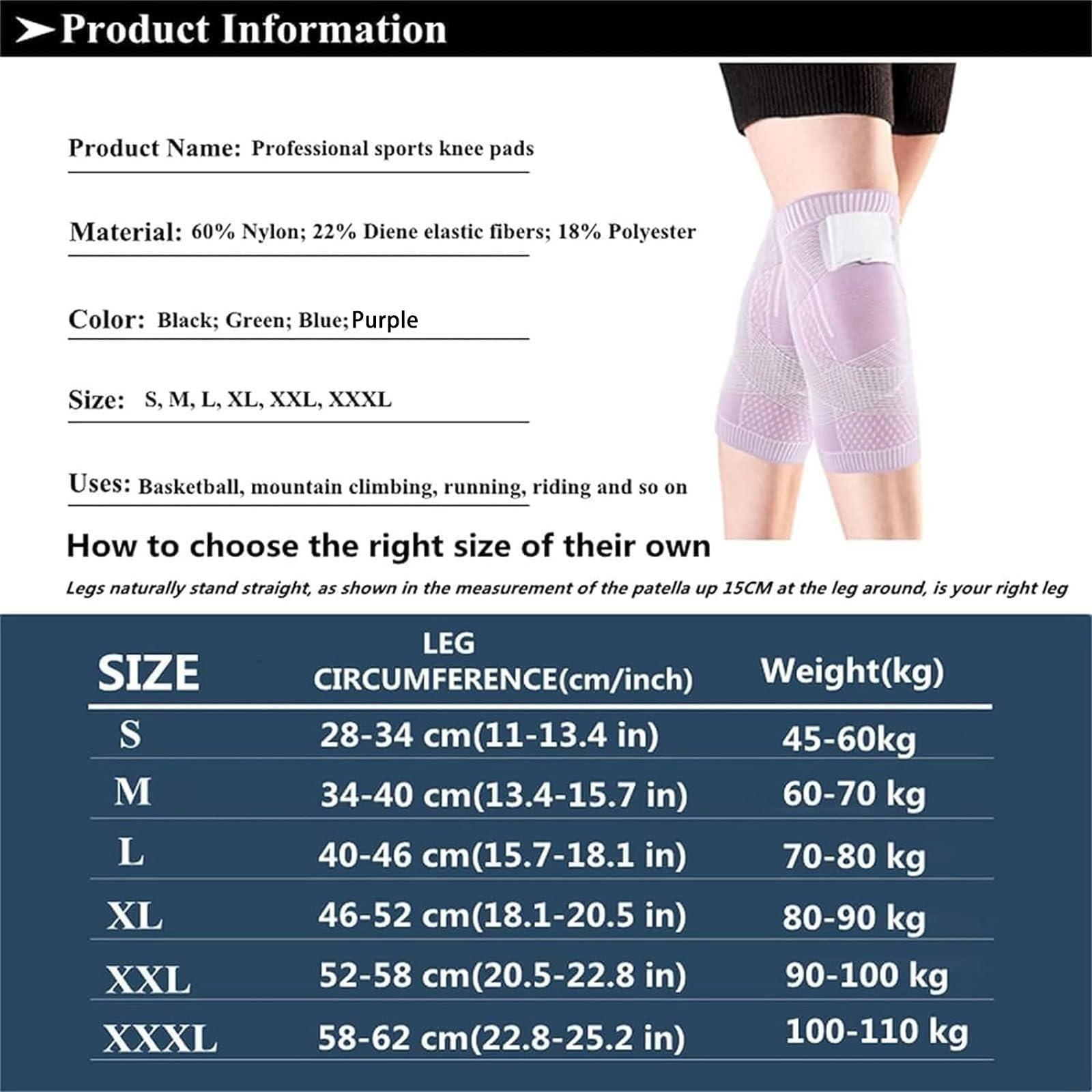 Vlrbfl Vlrbfl Converselyt Knee Compression Sleeve Knee Brace, Converselyt Compressa Knee Sleeve, Converse Lyte Knee Compression, Adjustable Knee Brace, Knee Brace for Men Women (Blue,Medium)