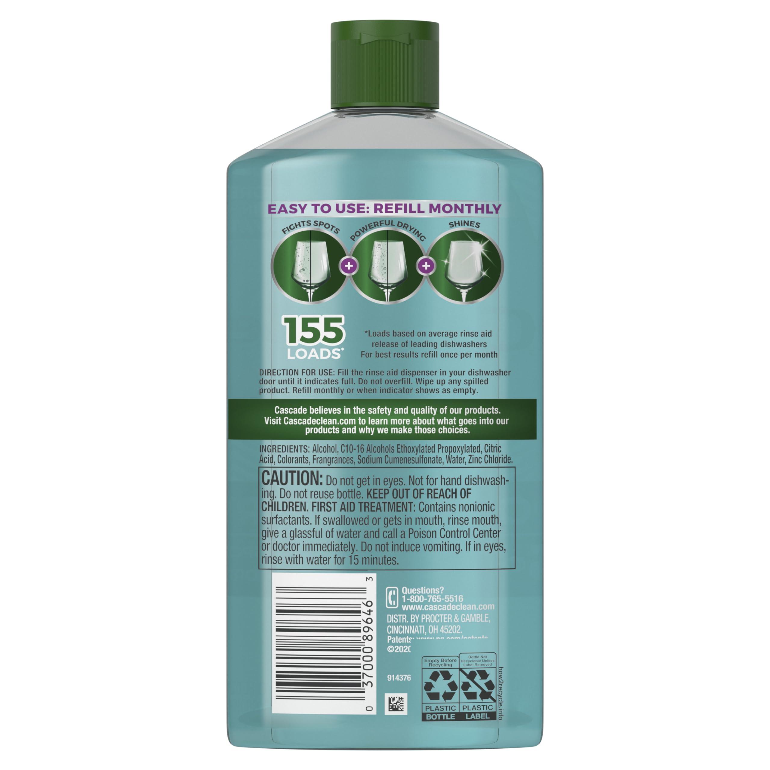 Cascade Cascade Power Dry Dishwasher Rinse Aid, 16 fl oz