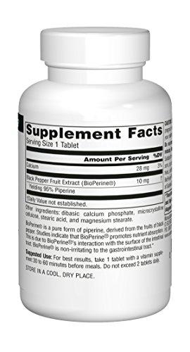 Source Naturals BioPerine 10 mg 120 Tablet (Pack of 3)