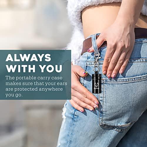 softvox softvox Small Ear Plugs 2 Pairs, Soft Silicone Noise Reduction Earplugs for Adults Kids 12+, Sound Blocking Earbuds for Sleeping, Snoring, Work, Concerts, Music,Travel,Motorcycle