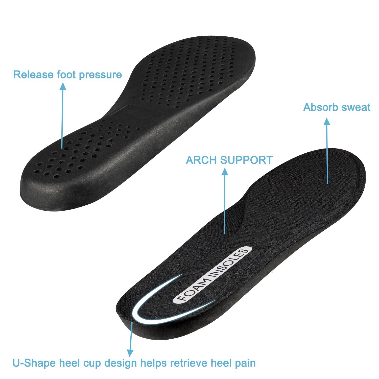 Endoto Memory Foam Insole for Skechers Shoes, Replacement Inserts for Men\'s Sneakers(Size:US Men15-EU49.5)